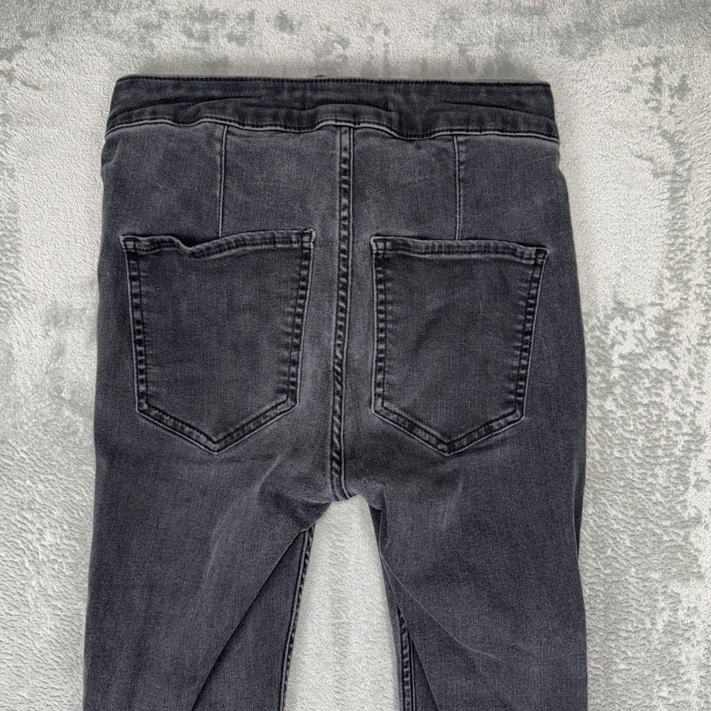 Free People Womens Jeans Size 26 High Waist Lace Up Front Skinny 61855-16515125 - Picture 5 of 6